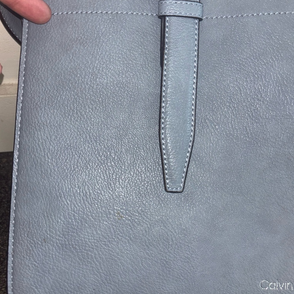 Calvin Klein Blue Tote Bag - Picture 8 of 12